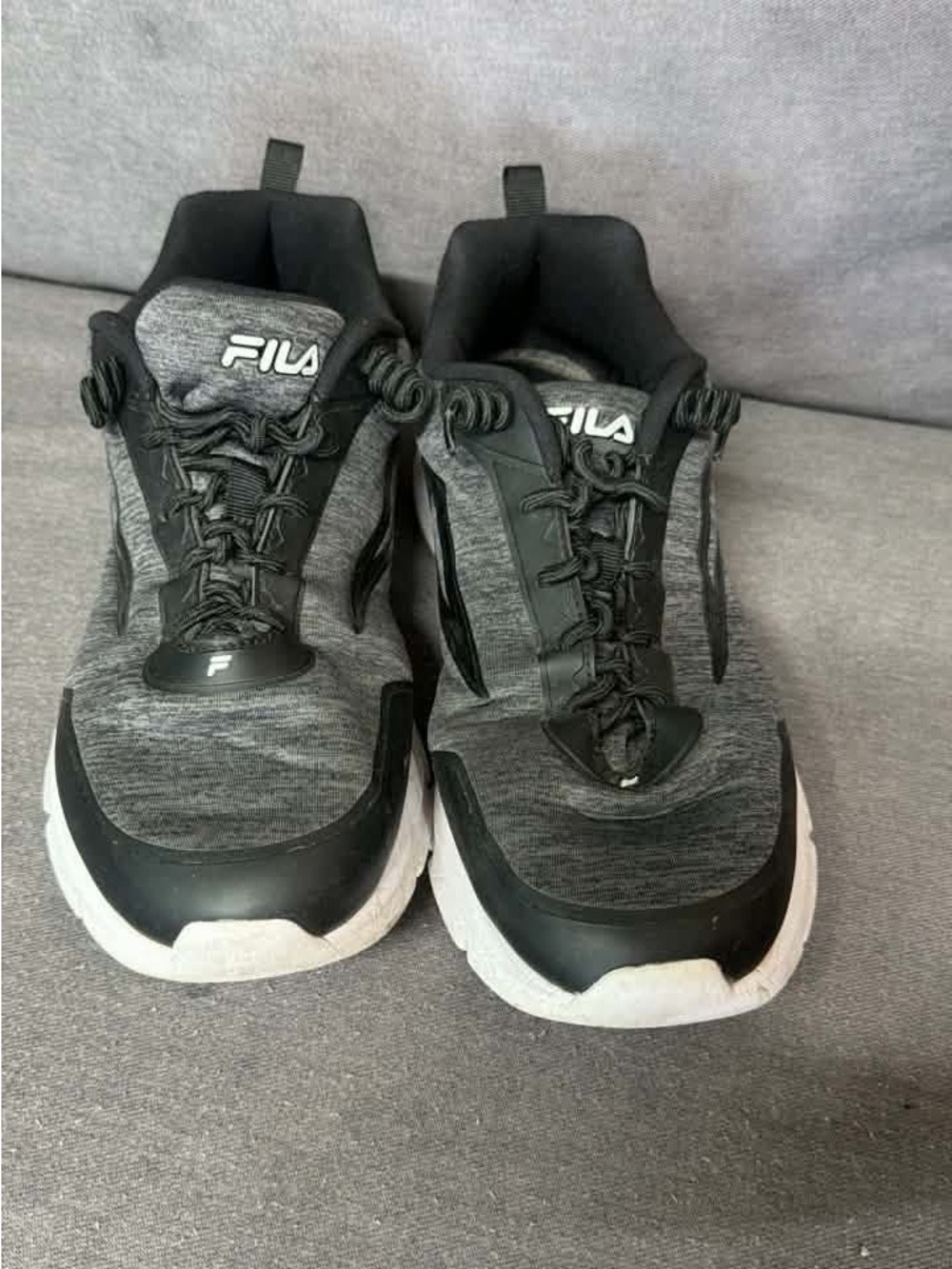 Fila Black Memory Foam Athletic Sneakers like new